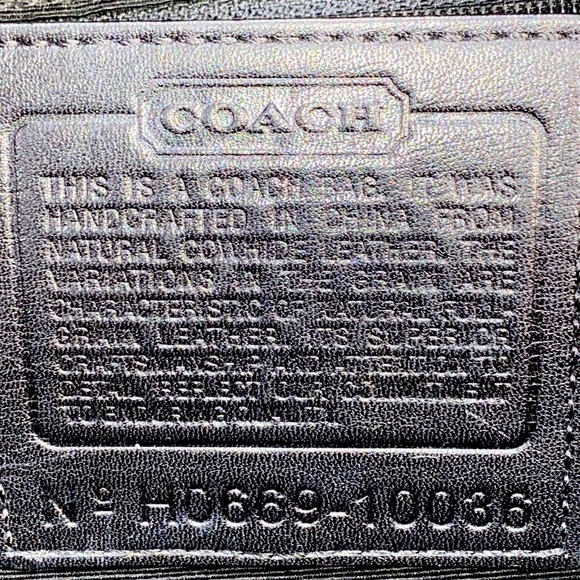 Coach Soho MIA Black Leather Satchel Purse Shoulder Bag With Side Pockets - Picture 14 of 15